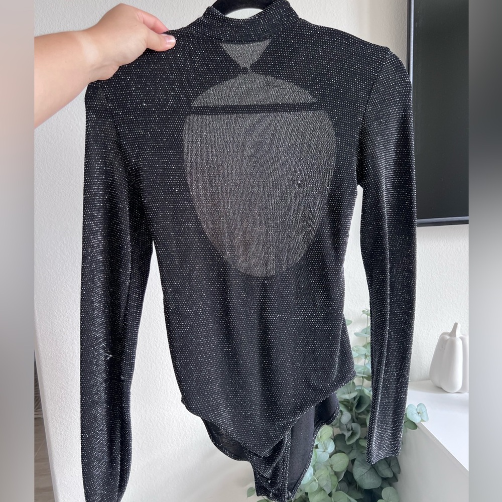 Black Sequin Leotard